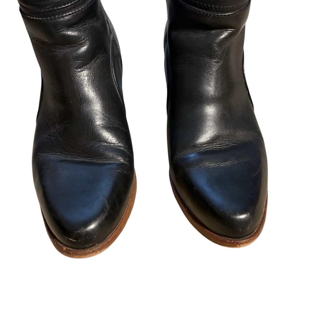 Dingo Black Leather Ankle Boots 7.5D - Picture 3 of 13